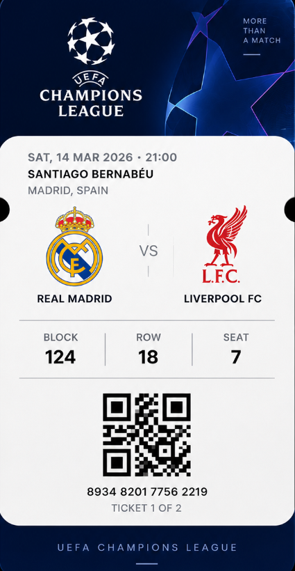 Your tickets, always with you